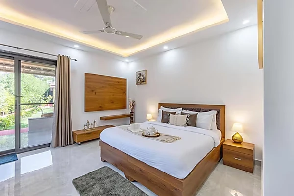 budget hotel in manesar, gurugram - elivaas zenora 5bhk farmhouse with pvt pool garden & terrace gurugram