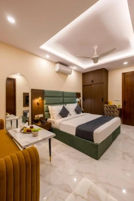 best couple friendly hotels in limewood stay 1bhk service apartment near millenium city centre gurugram