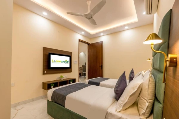 best hourly hotel in limewood stay 1bhk service apartment near millenium city centre gurugram