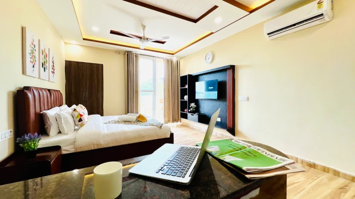 service apartment for couples in sector 38, gurugram - olive serviced apartment medanta medicity gurugram