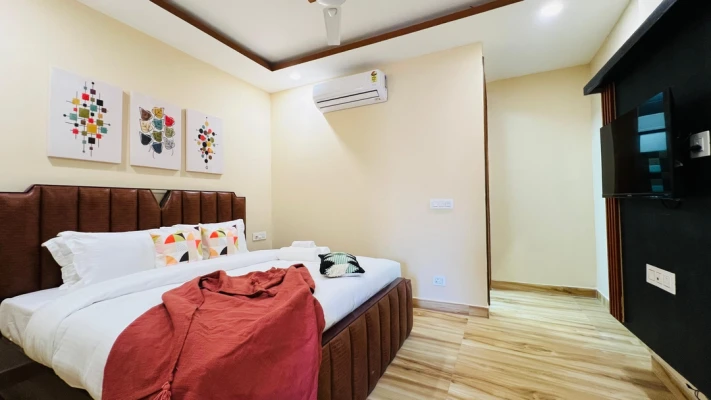 economical service apartment in sector 38, gurugram - olive serviced apartment medanta medicity gurugram