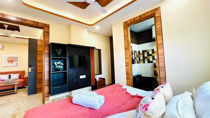 fully furnished service apartment for rent in sector 38, gurugram - olive serviced apartment medanta medicity gurugram