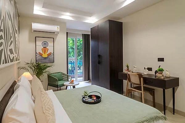 hotel with free parking in dlf phase 3, gurugram - one stayz by zipcode cyber hub