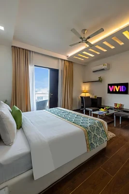 hotel near gurugram airport - vivid boutique hotel by the hoften gurugram