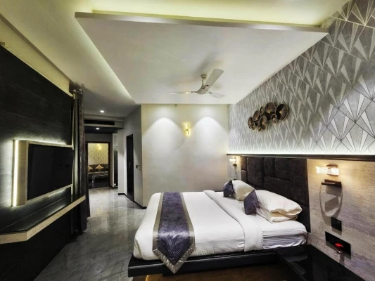 hotel with party hall in hampi road, hampi - hotel malligi hampi