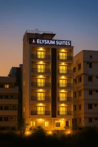 hotel with gym in madhapur, hyderabad - elysium studio suites