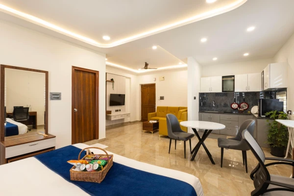 jacuzzi hotel in madhapur, hyderabad - elysium studio suites