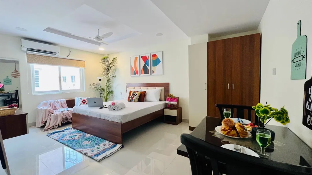 economical service apartment in gachibowli, hyderabad - olive serviced apartment gachibwoli hyderabad