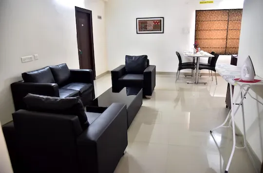 fully furnished service apartment for rent in hitech city, hyderabad - sapphire asta apartments