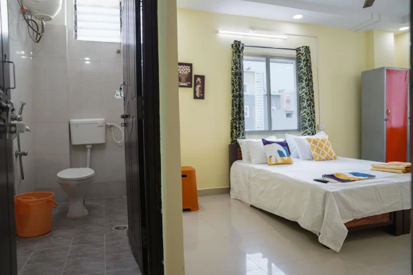 hotel with free parking in gachibowli, hyderabad - yellow bells gachibowli