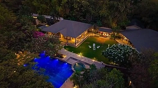 hotel near igatpuri airport - elivaas lush 6 bhk with pool, jacuzzi, bar, sit out & garden