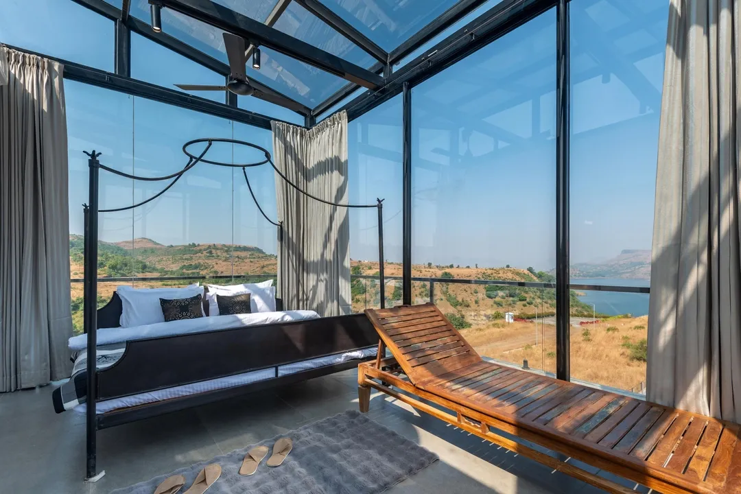 jacuzzi hotel in mundhegaon, igatpuri - elivaas white house 7-bhk villa with outdoor pool & hill views