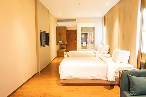 family hotel with pool in vishnu puri, indore - pride plaza indore