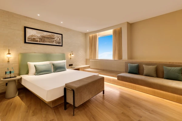 family hotel with pool in naudra bridge, jabalpur - lemon tree premier jabalpur
