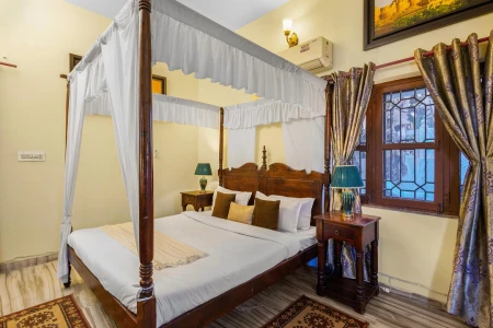 hotel with gym in new colony, jaipur - alaya stays bassi house 4 bhk villa with sit out area