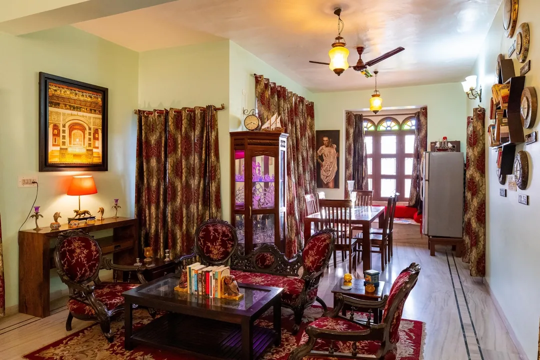 new colony, jaipur hotel booking - alaya stays bassi house 4 bhk villa with sit out area