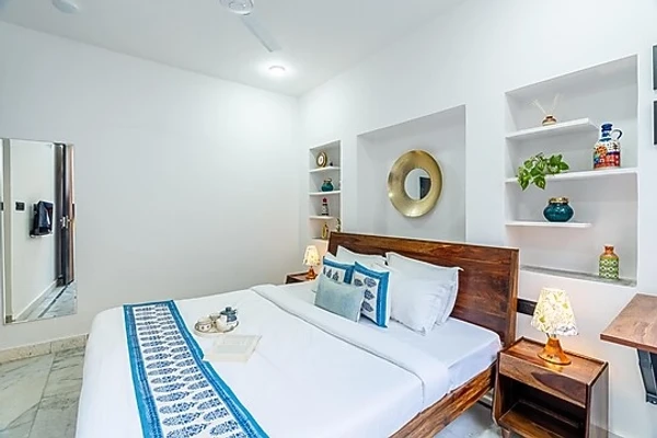 hotel with party hall in malviya nagar, jaipur - alaya stays ramalaya 1 room with library jaipur
