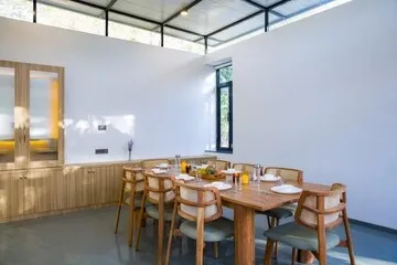 hotel with gym in jaipur, jaipur - elivaas nature 95 4 bhk villa with private pool