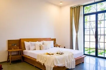 hotel near jaipur airport - elivaas nature 95 4 bhk villa with private pool