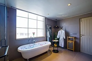 hotel with swimming pool in gunawata, jaipur - elivaas noah's ark 3 bhk villa with pvt pool, garden & gazebo