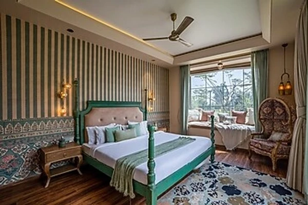 hotel with bar in gunawata, jaipur - elivaas noah's ark 3 bhk villa with pvt pool, garden & gazebo