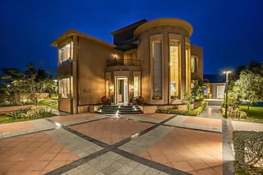 hotel in gunawata, jaipur for family - elivaas noah's ark 3 bhk villa with pvt pool, garden & gazebo