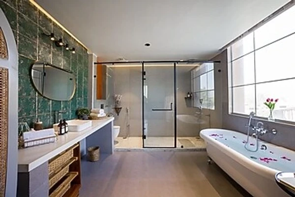 hotel near jaipur railway station - elivaas noah's ark 3 bhk villa with pvt pool, garden & gazebo
