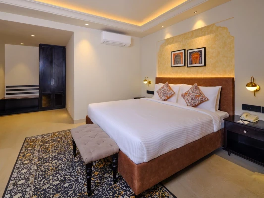 hotel near jaipur airport - pride amber villas