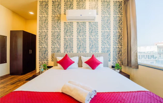 hotel with gym in mansarovar, jaipur - sky touch hotel