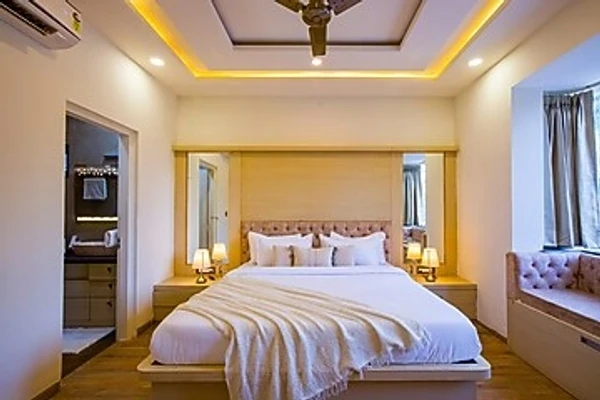 hotel in tehsil, jamwa ramgarh for family - alaya stays ramgarh wild retreat 2 bhk villa in hills with pvt pool & garden