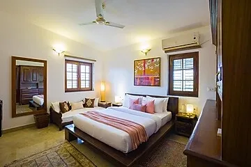 hotel with swimming pool in ramnagar, jim corbett - alaya stays farm naturelle  3 bhk farmhouse with garden