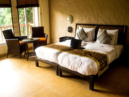 hotel with party hall in ramnagar, jim corbett - le reserve corbett