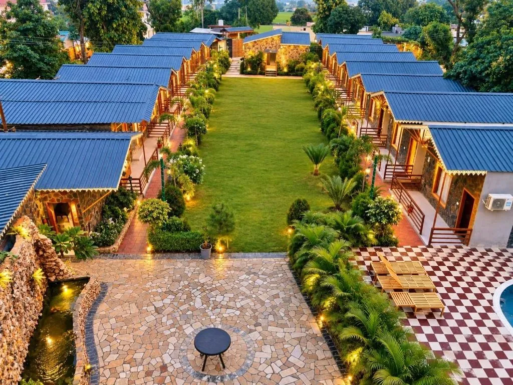 luxury resort in corbett national park, jim corbett - the dhela jungle resort