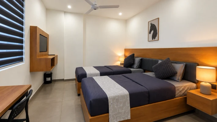 hotel with meeting room in thalikkavu, kannur - hotel stazio