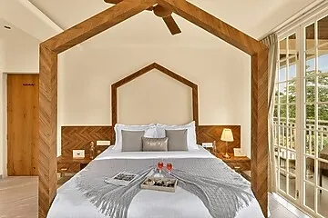 hotel in jambrung, karjat for family - elivaas heavenly homes 2 bhk villa with pvt pool & hill views
