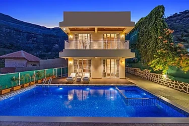hotel with free parking in jambrung, karjat - elivaas heavenly homes 2 bhk villa with pvt pool & hill views