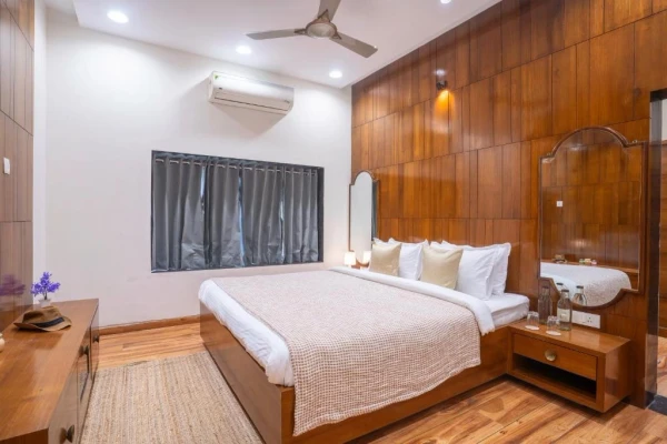 hotel with party hall in jambrung, karjat - elivaas lavender crest 4 bhk villa with pvt pool
