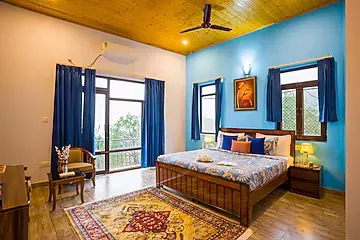 hotel in nahari, kasauli for couples - alaya stays archee's villa 6 bhk with gaming zone, attic and 360 mountain views