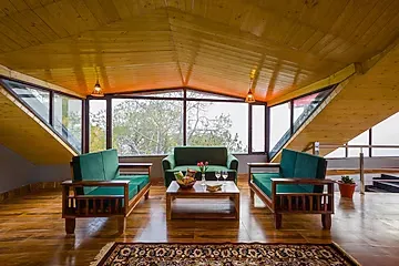 hotel near kasauli airport - alaya stays archee's villa 6 bhk with gaming zone, attic and 360 mountain views