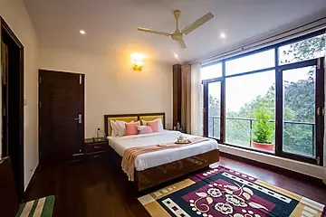 family hotel with pool in nahari, kasauli - alaya stays kasauli woods cottage 3 bhk villa with outdoor lounge