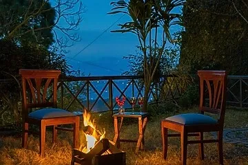 hotel with gym in dharampur, kasauli - alaya stays mehar villa 3 bhk villa with garden