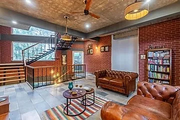 hotel with gym in nahari, kasauli - elivaas ivory ridge 9 bhk cliffside villa with picturesque view