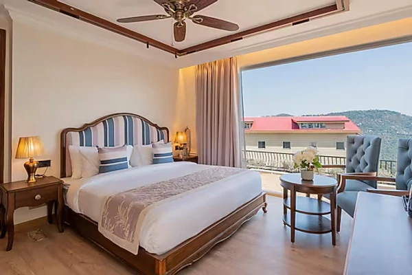 hotel with meeting room in nahari, kasauli - elivaas prive the royce daisy ultra luxe 4 bhk villa with private pool kasauli