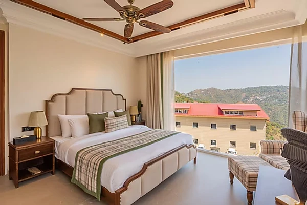 hotel in nahari, kasauli for couples - elivaas prive the royce daisy ultra luxe 4 bhk villa with private pool kasauli