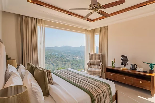 hotel with free parking in nahari, kasauli - elivaas prive the royce daisy ultra luxe 4 bhk villa with private pool kasauli