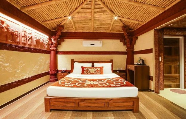 low price resort in assam trunk road, kaziranga - summit green village resort, kaziranga