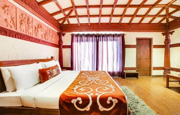 luxury resort in assam trunk road, kaziranga - summit green village resort, kaziranga