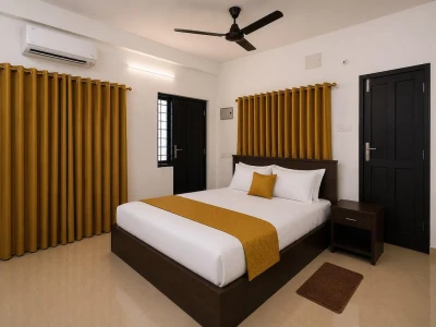 1 bhk service apartment in aluva, kochi - aura suites - rooms & serviced apartments