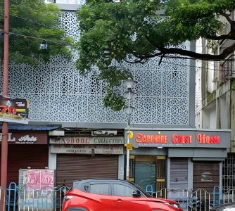 hotel with banquet hall in park street, kolkata - sapphire guest house