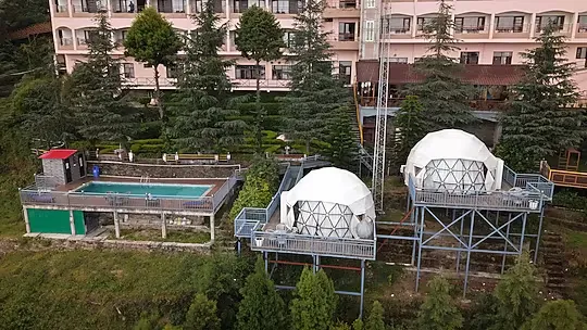 family hotel with pool in palkot, lansdowne - ecko kasang regency hill resort